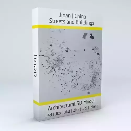 Jinan Streets and Buildings 3D model
