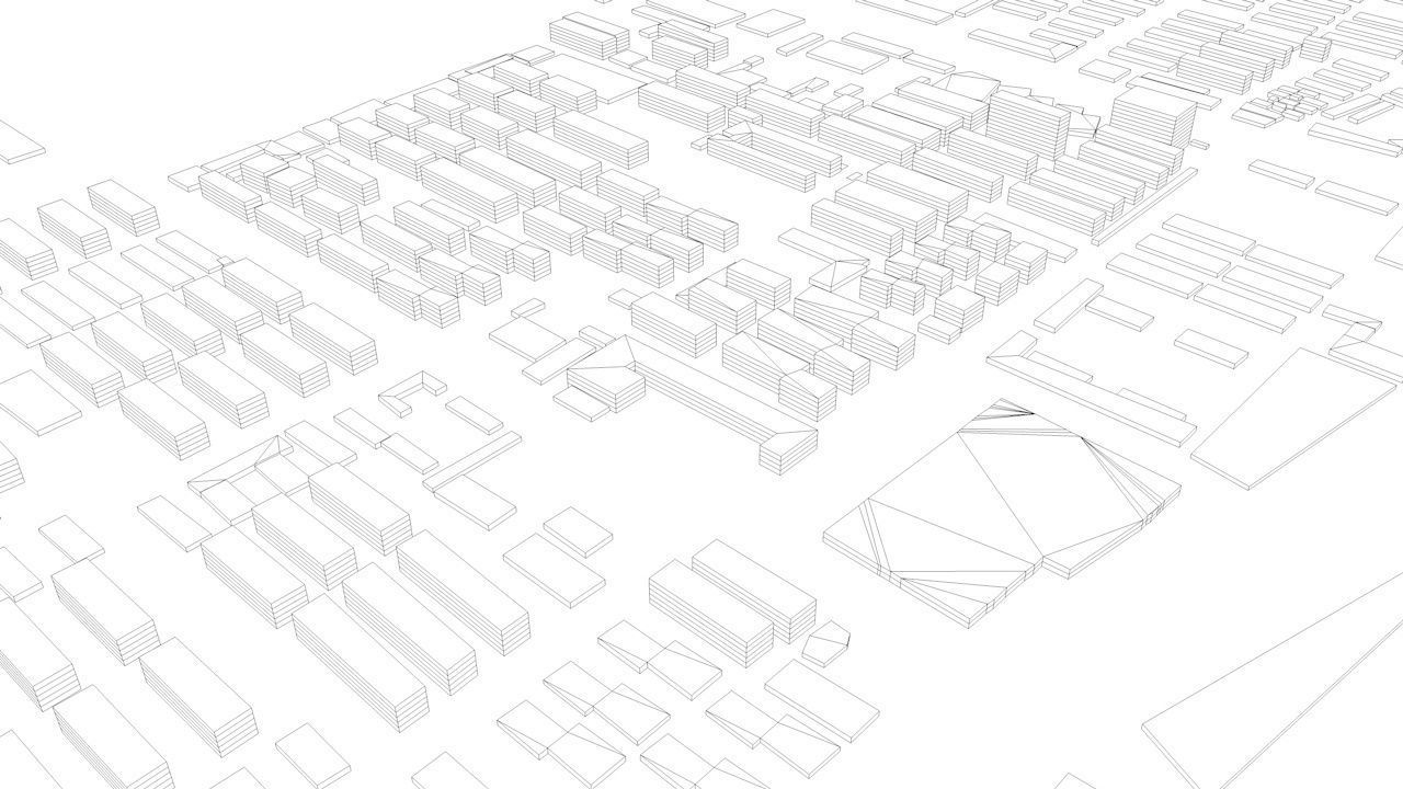 Jinan Streets and Buildings 3D model_12