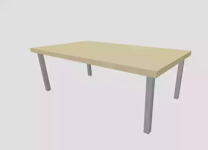 Low Poly Table rectangular available for purchase