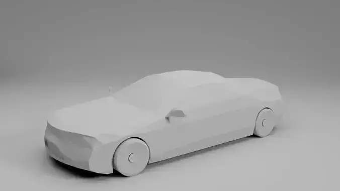 Low Poly Coupe sports car