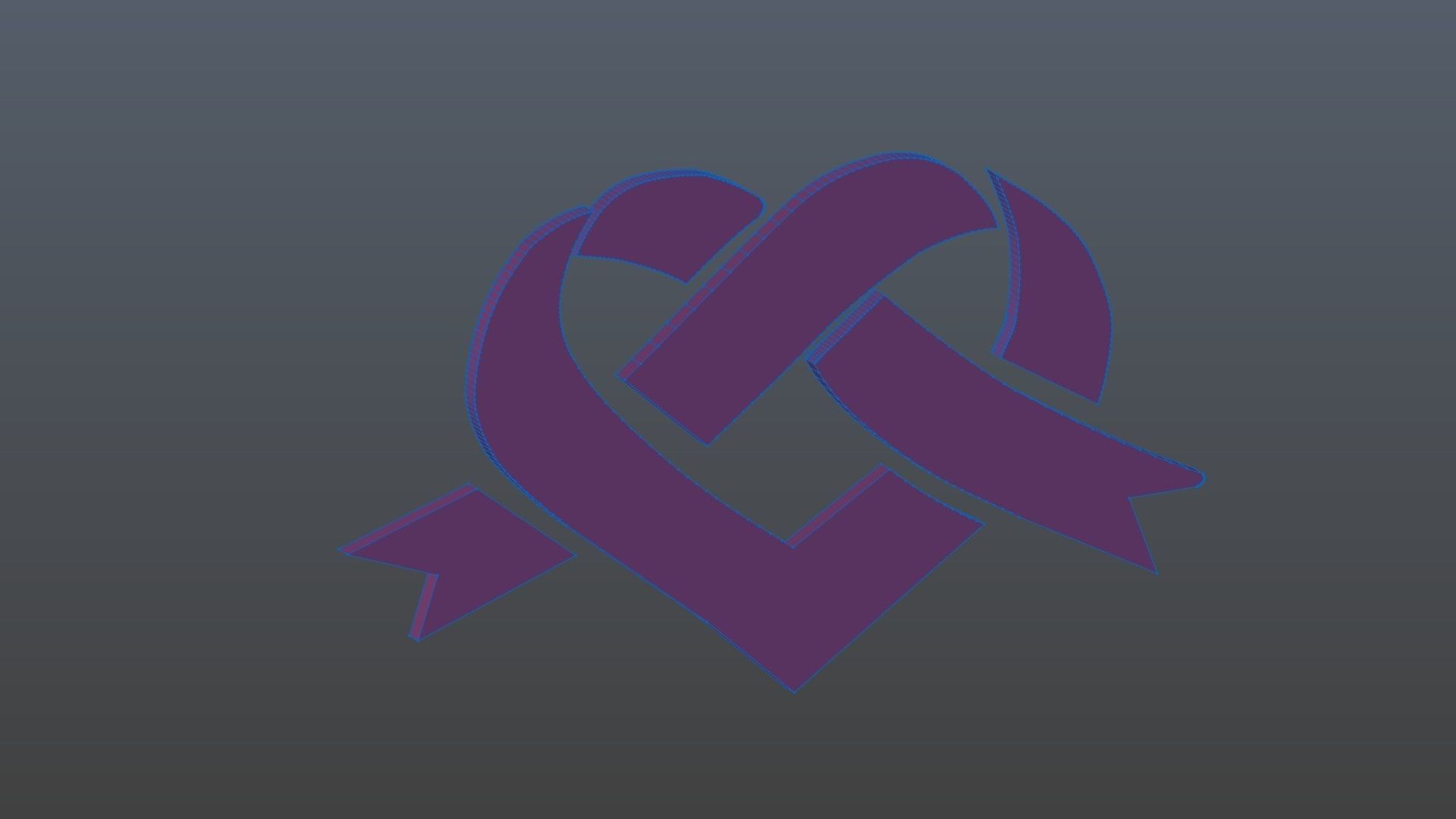 Low poly Heart symbol 3 Free low-poly 3D model_9