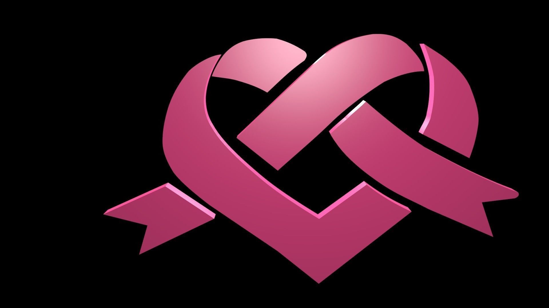 Low poly Heart symbol 3 Free low-poly 3D model_2