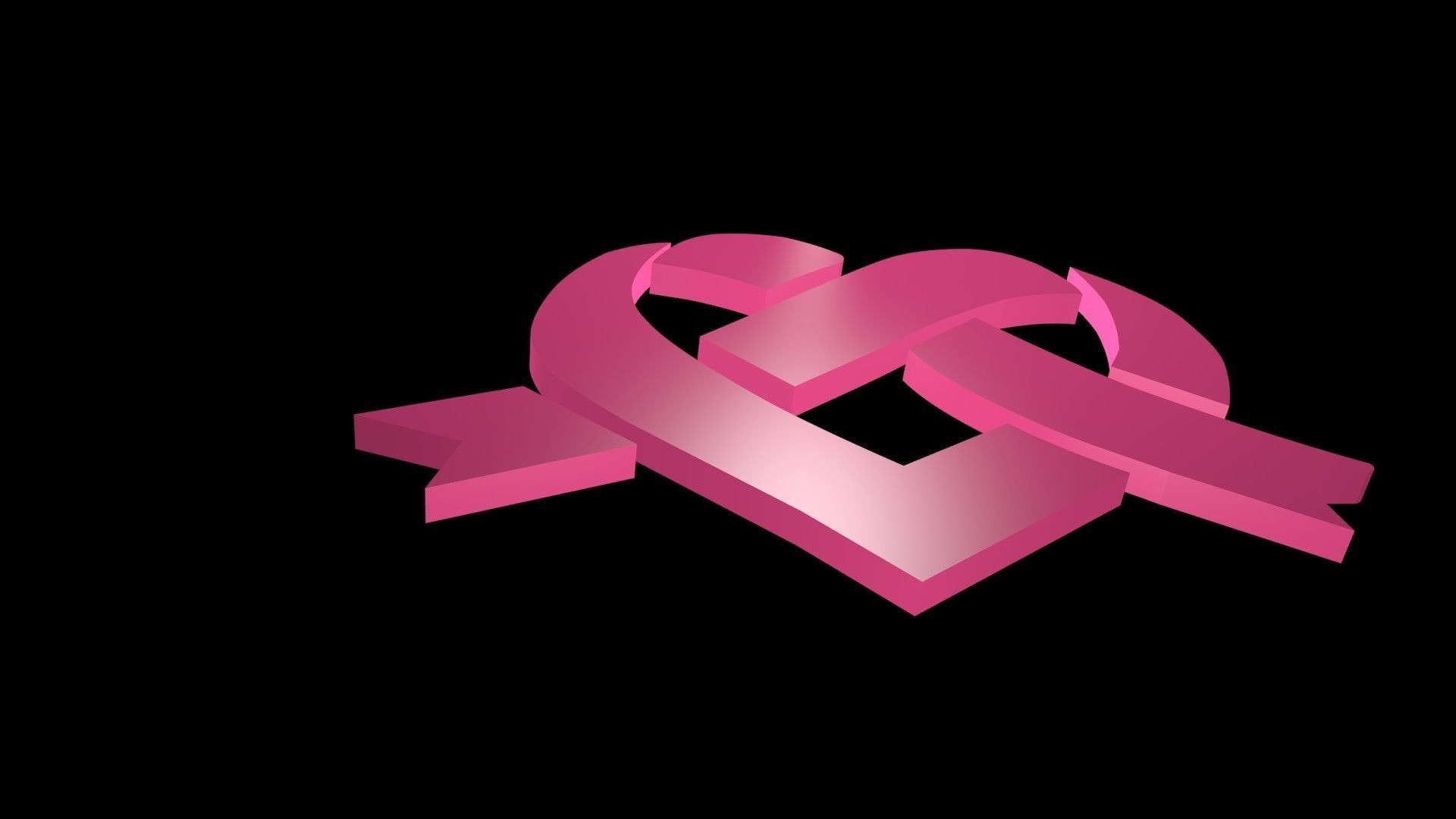 Low poly Heart symbol 3 Free low-poly 3D model_6