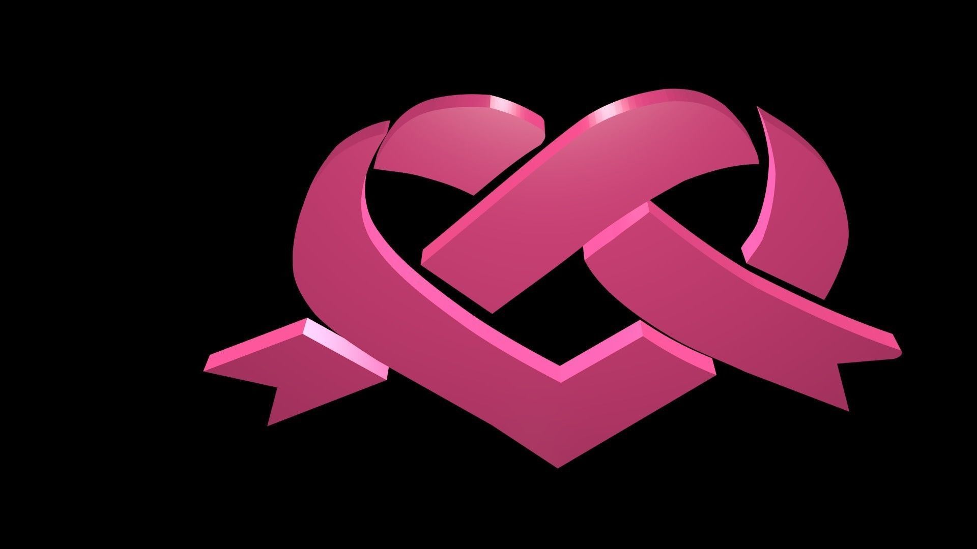 Low poly Heart symbol 3 Free low-poly 3D model_3