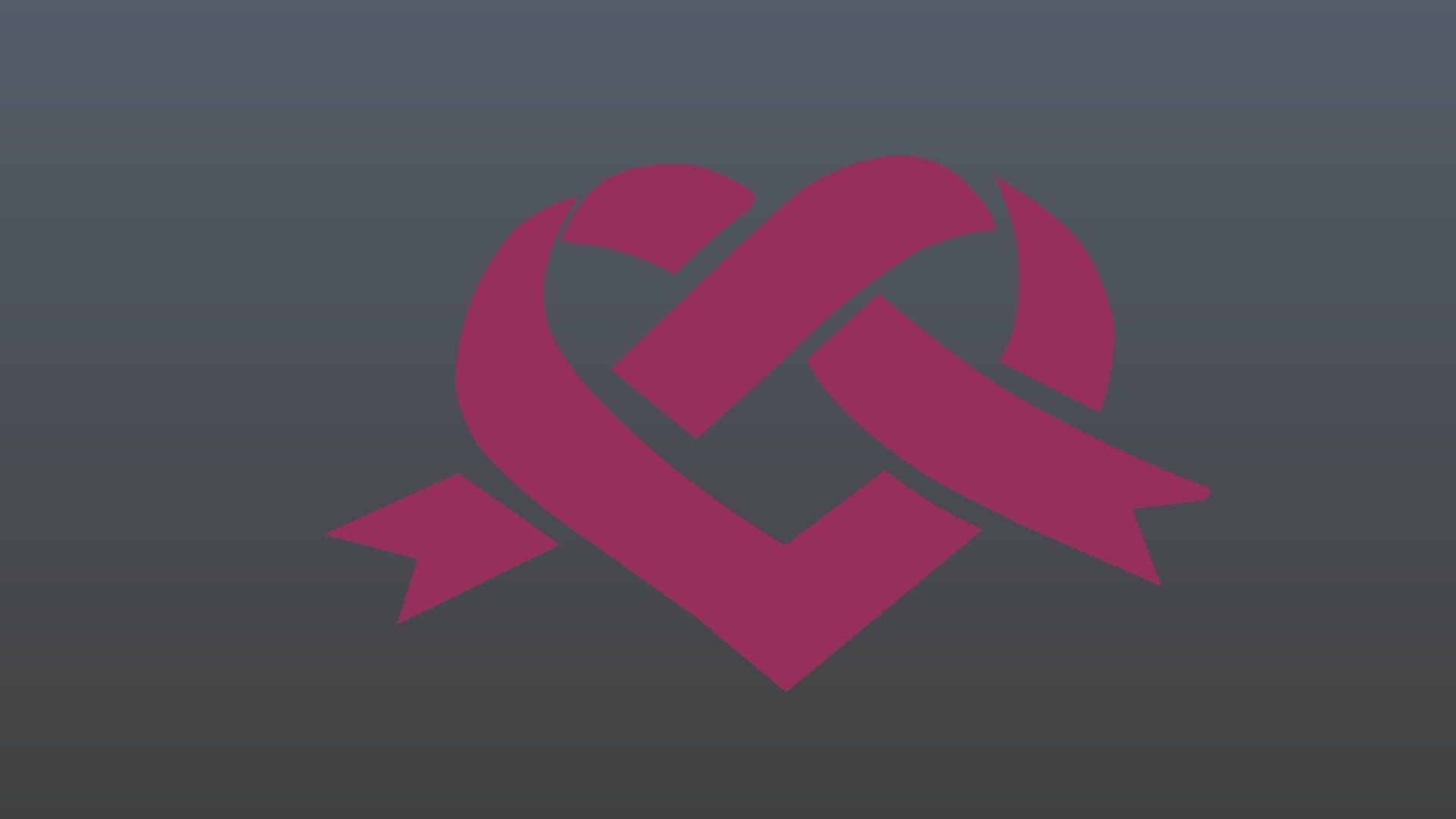 Low poly Heart symbol 3 Free low-poly 3D model_8