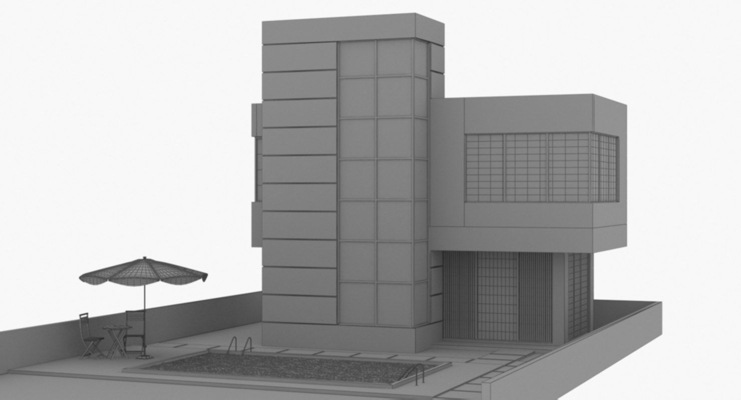 Modern House 3D model_9