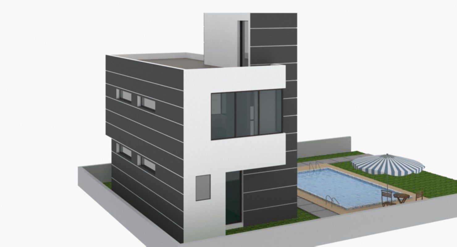 Modern House 3D model_5