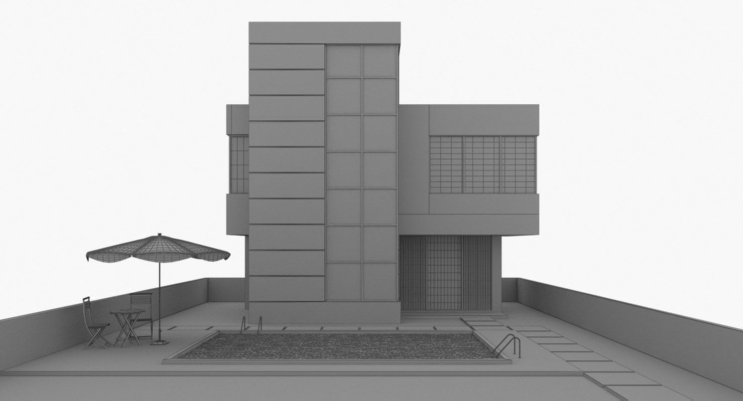 Modern House 3D model_8