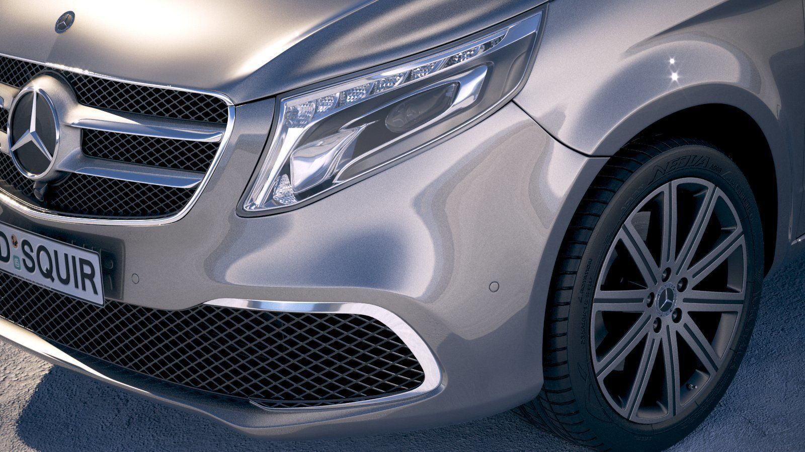 Mercedes-Benz V-Class 2020 3D model_2