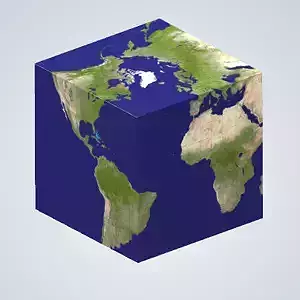 Earth Cube 3D print model