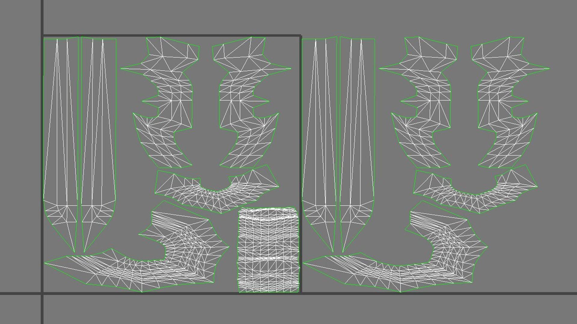 Fantasy Sword PBR Low-poly 3D model_8