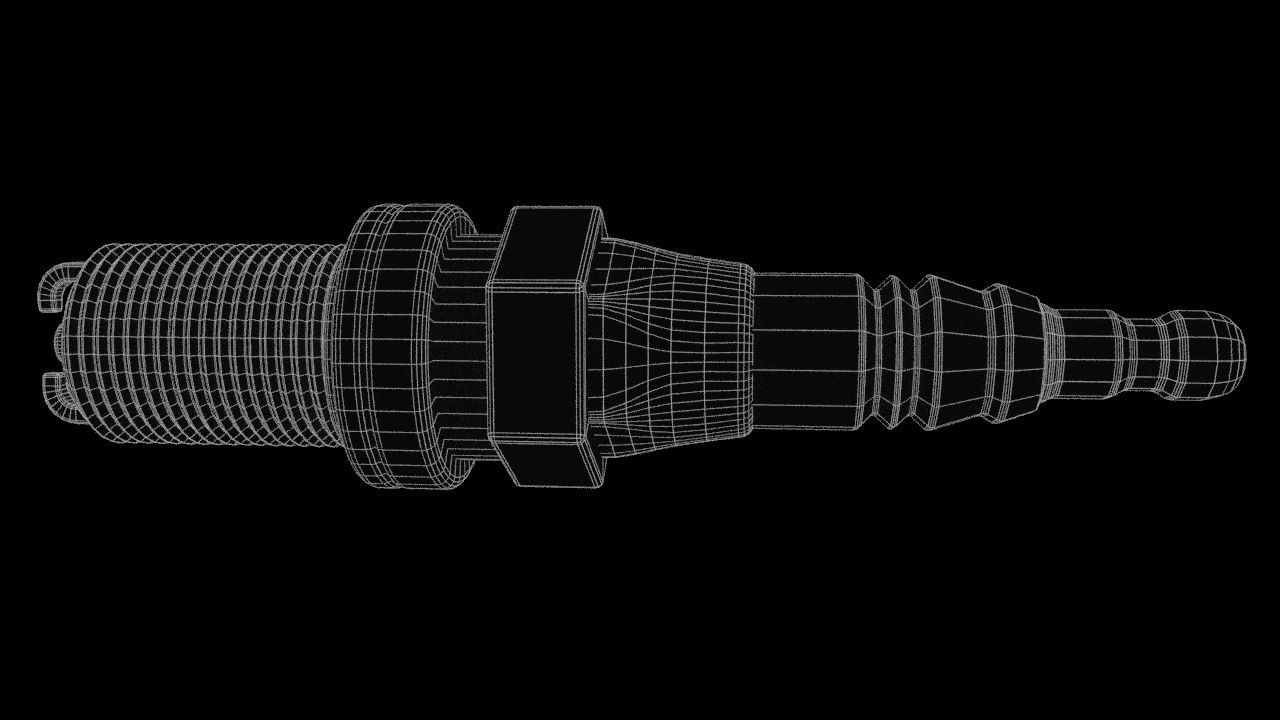 simple automative spark 3D model_4