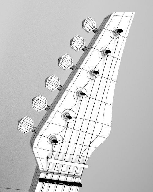 Electeric Guitar 3D model_7
