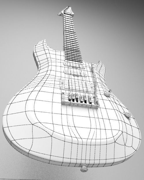 Electeric Guitar 3D model_4