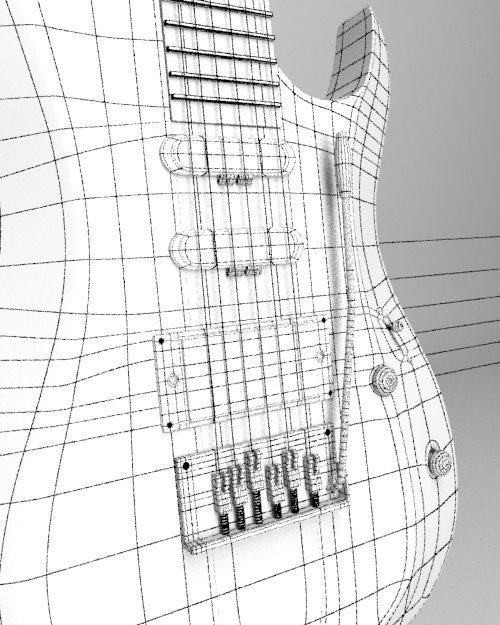 Electeric Guitar 3D model_6