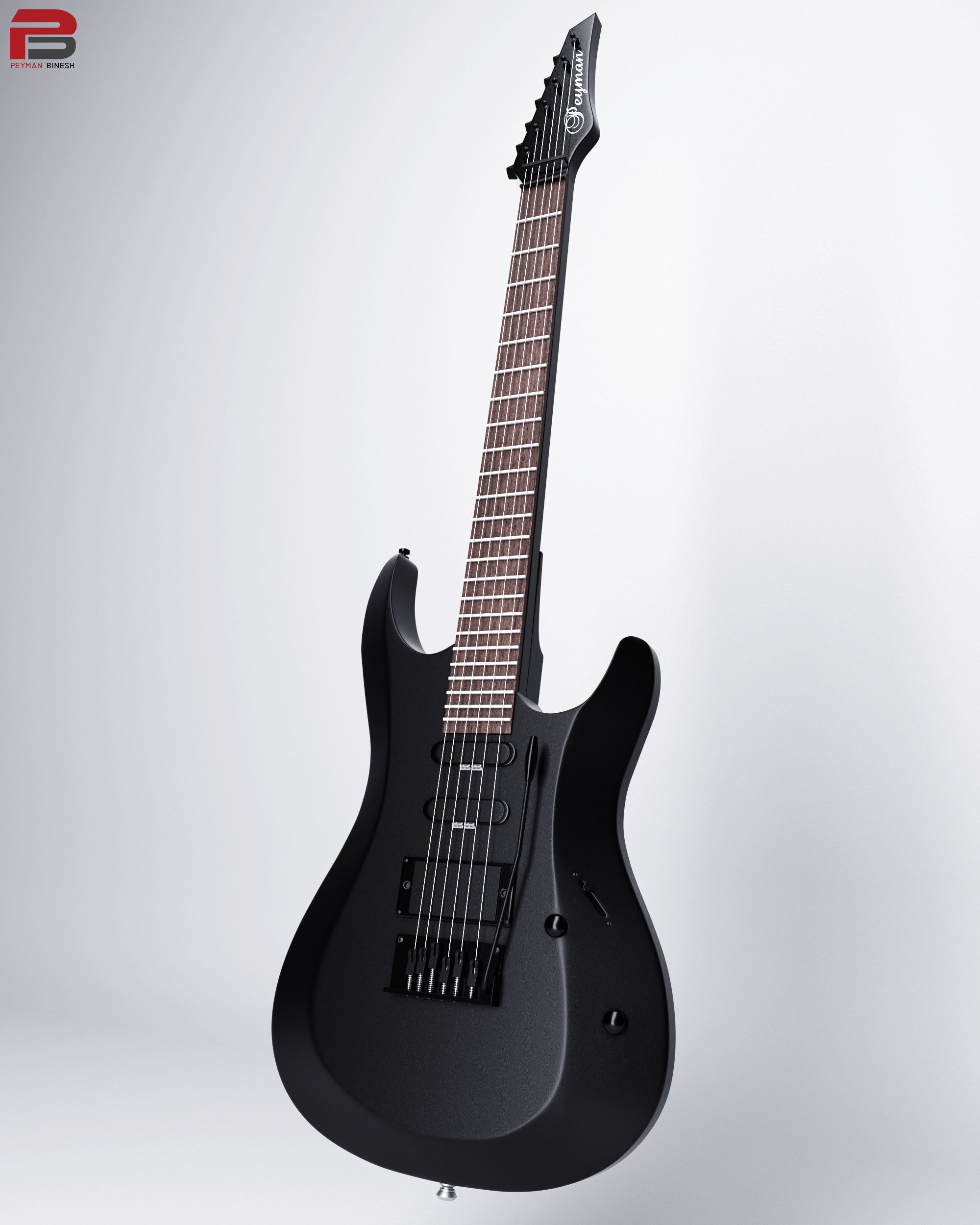 Electeric Guitar 3D model_1