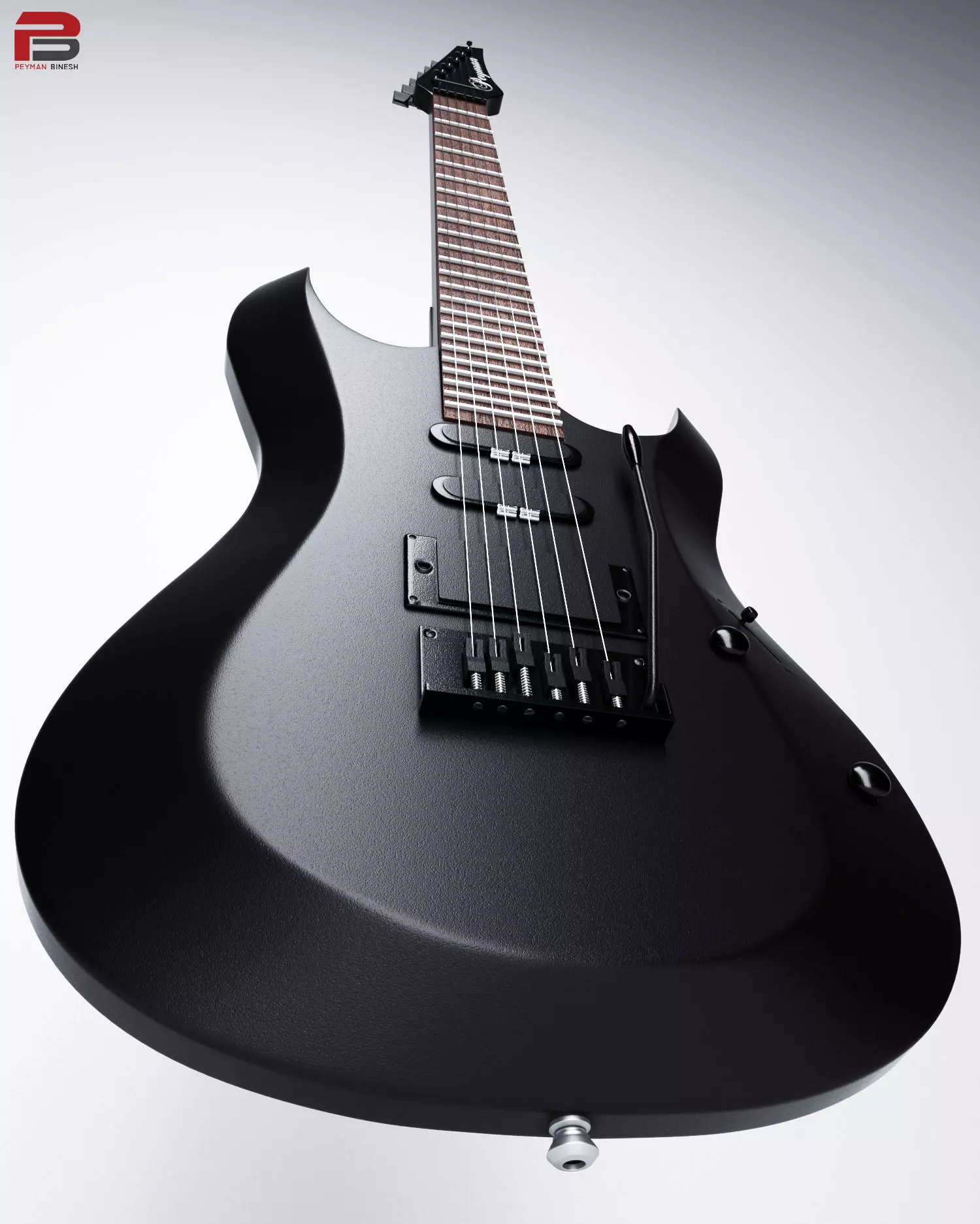 Electeric Guitar 3D model_0