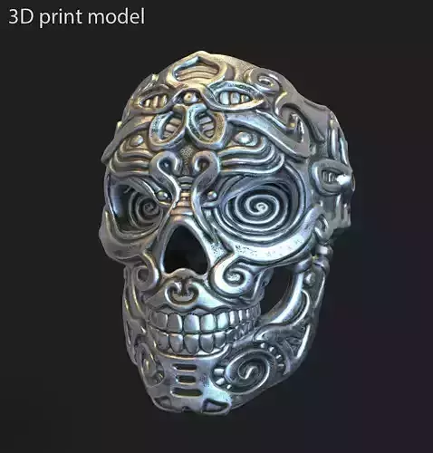 Skull ring jewelry for Bikers vol12