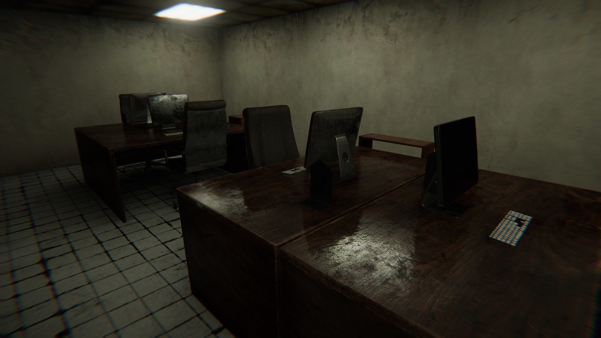 HQ Modular Old Office Low-poly 3D model_3