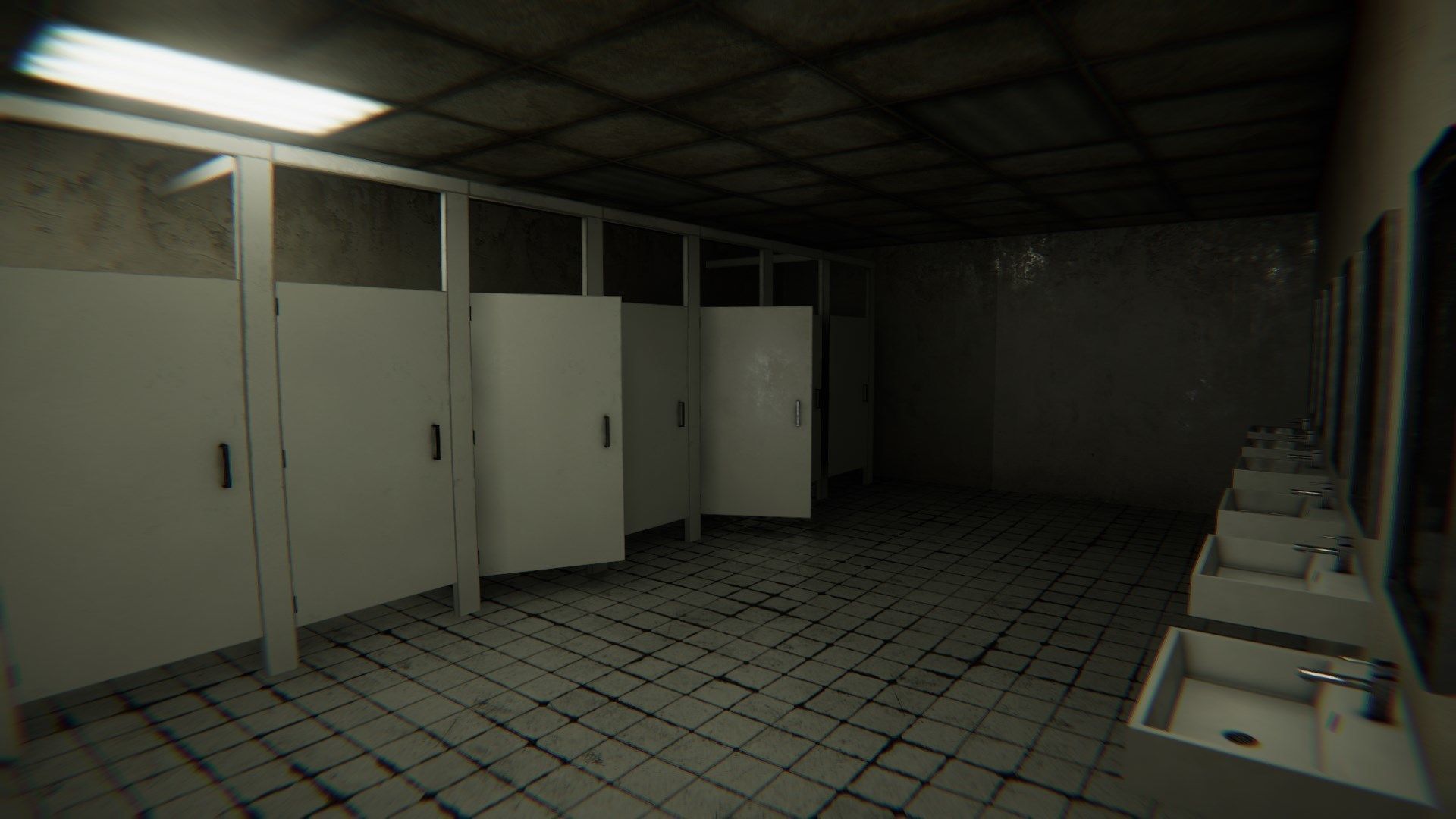 HQ Modular Old Office Low-poly 3D model_1