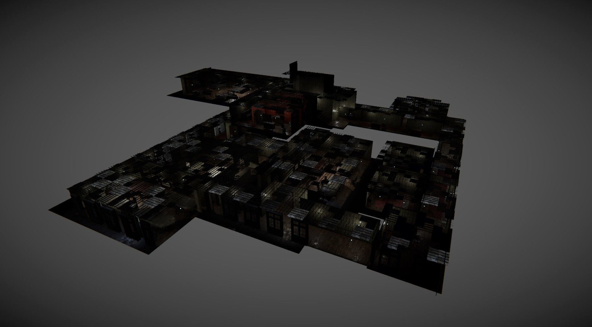 HQ Modular Interior Mansion Low-poly 3D model_13