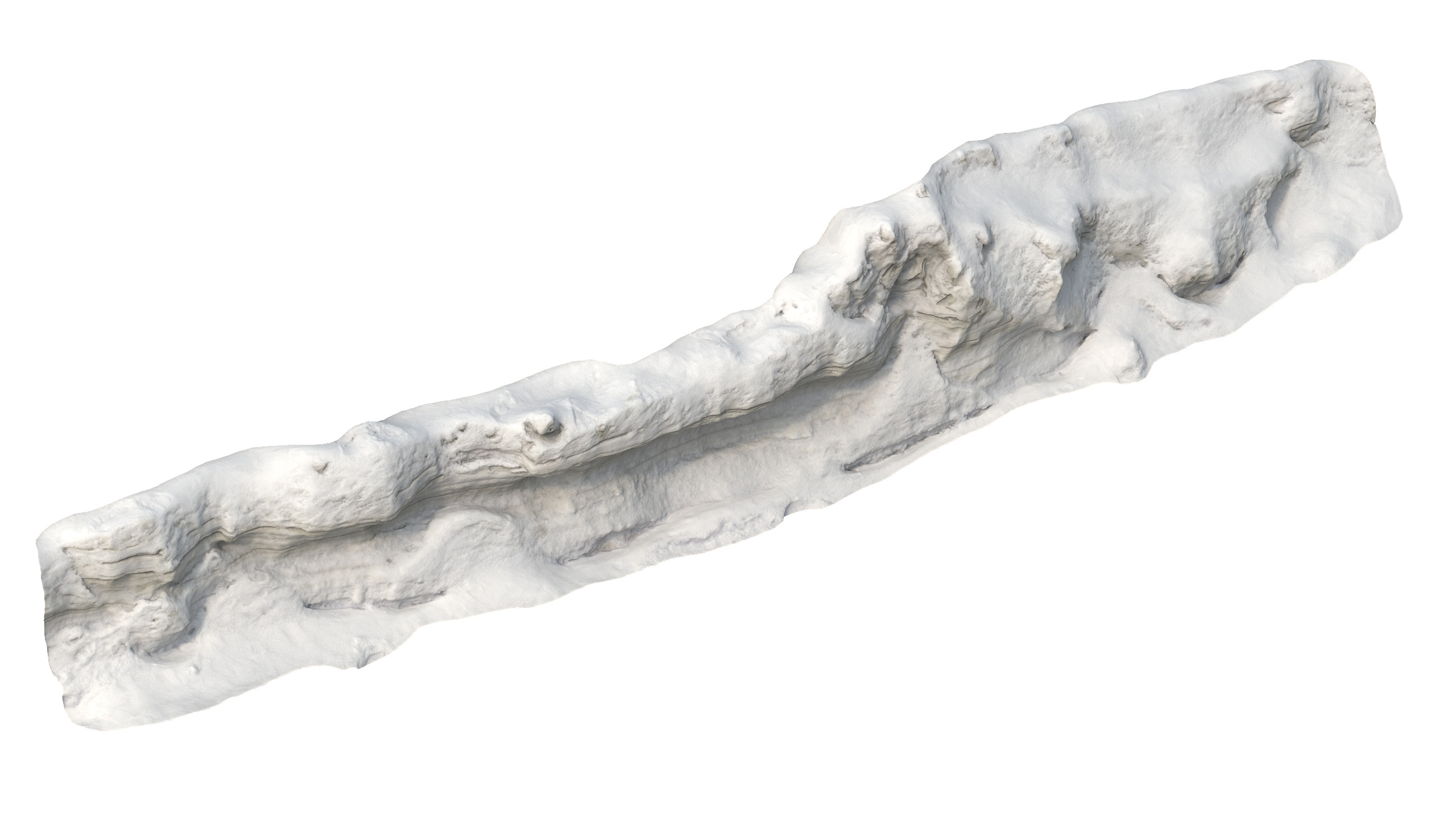 Snow 01 PBR Low-poly 3D model_15