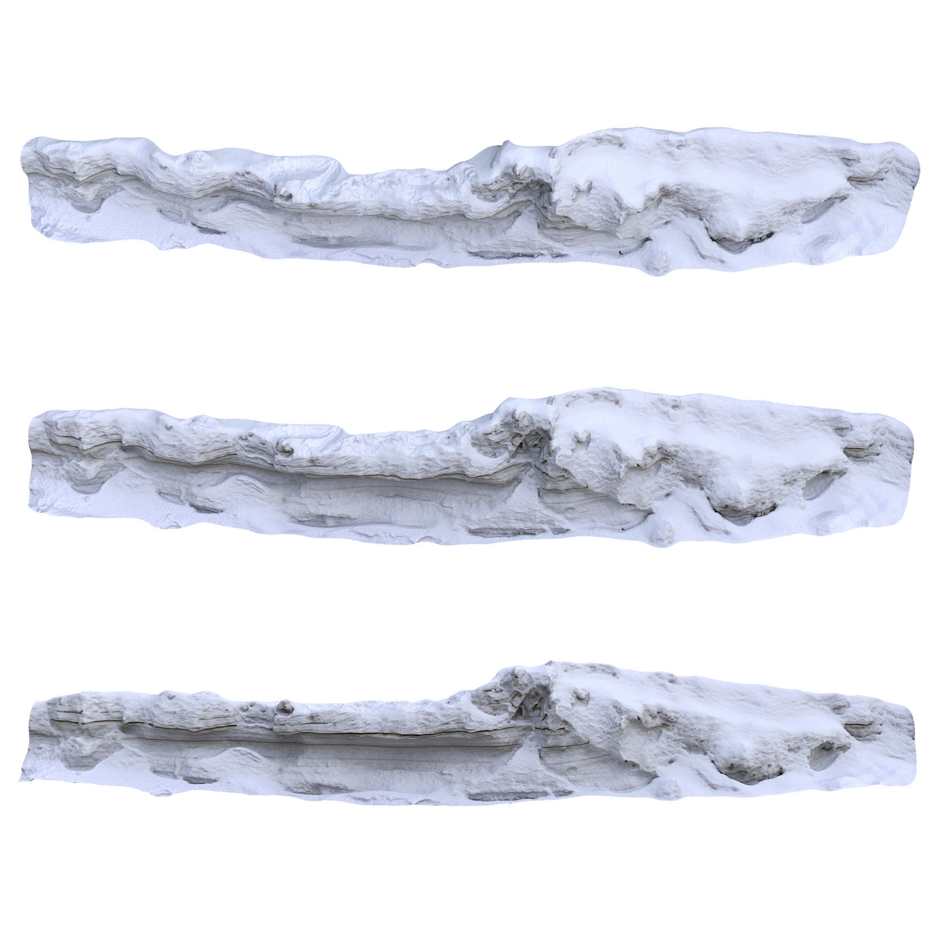 Snow 01 PBR Low-poly 3D model_20