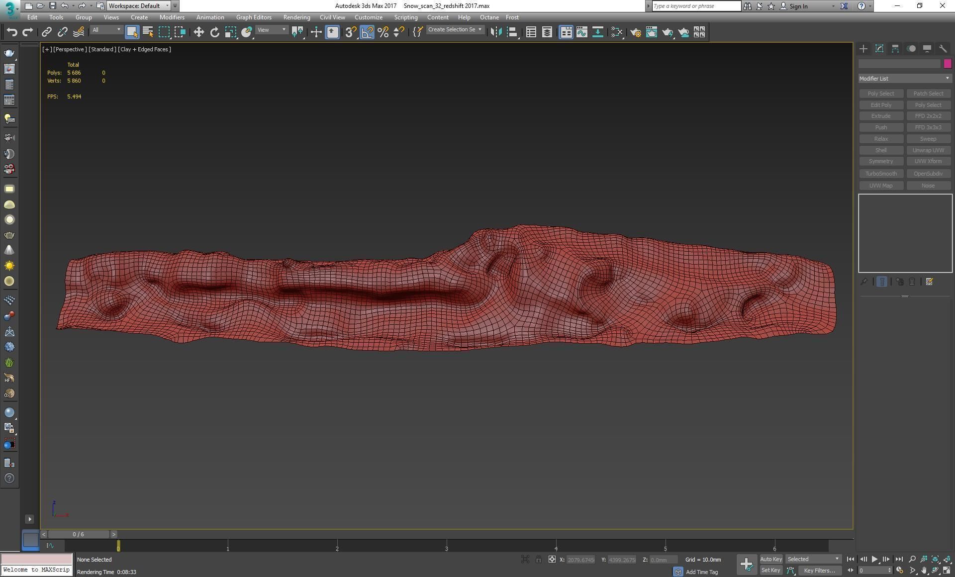 Snow 01 PBR Low-poly 3D model_17