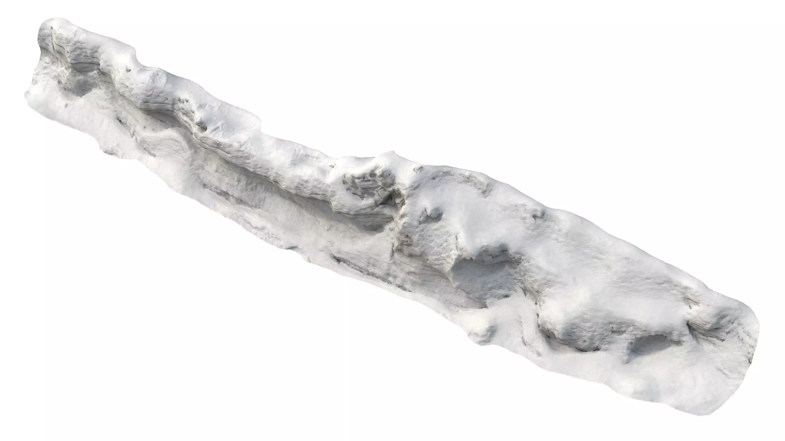 Snow 01 PBR Low-poly 3D model_0