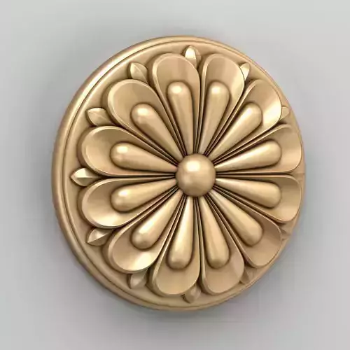 Round rosette 022 Free 3D model