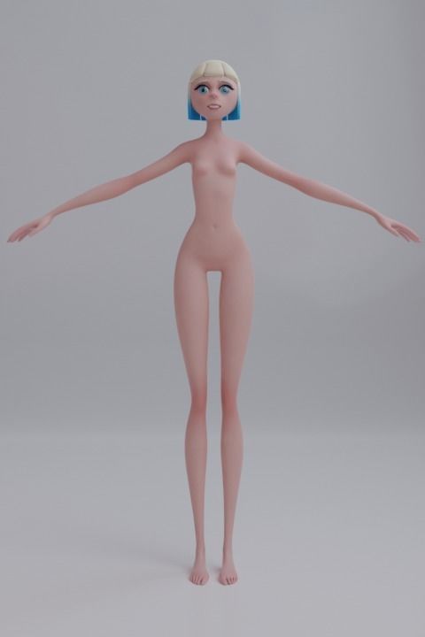 Low poly stylized character Low-poly 3D model_3