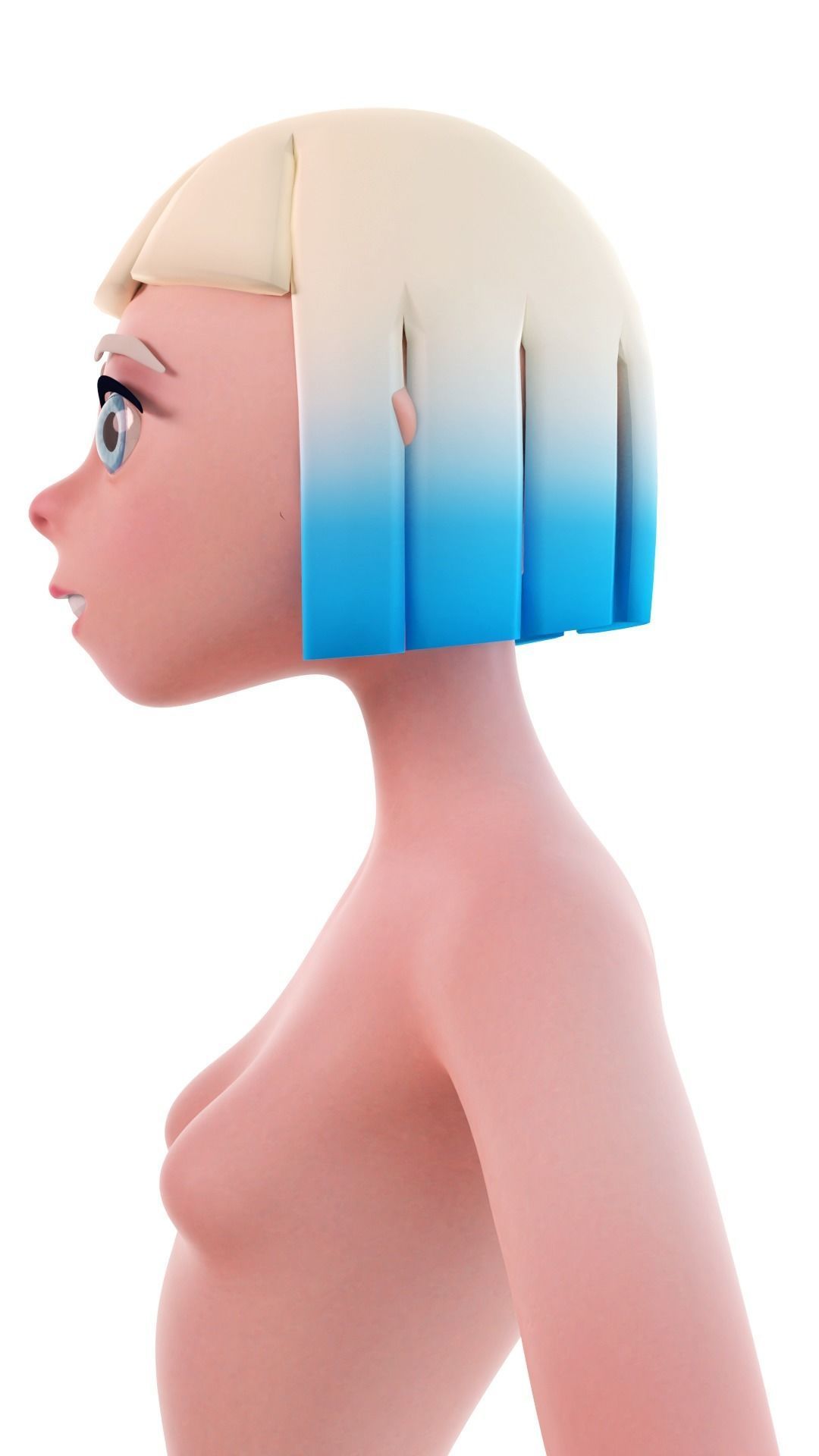 Low poly stylized character Low-poly 3D model_6