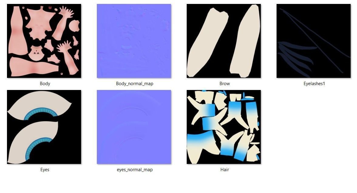 Low poly stylized character Low-poly 3D model_12