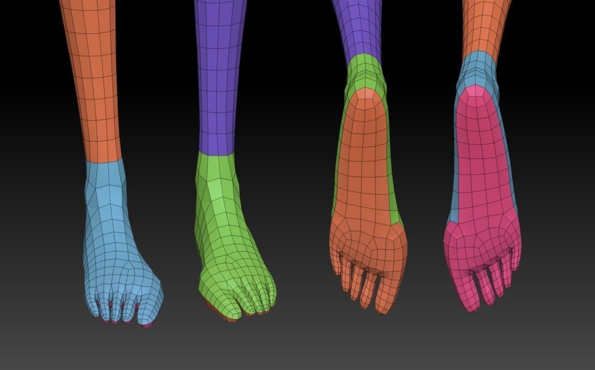 Low poly stylized character Low-poly 3D model_9