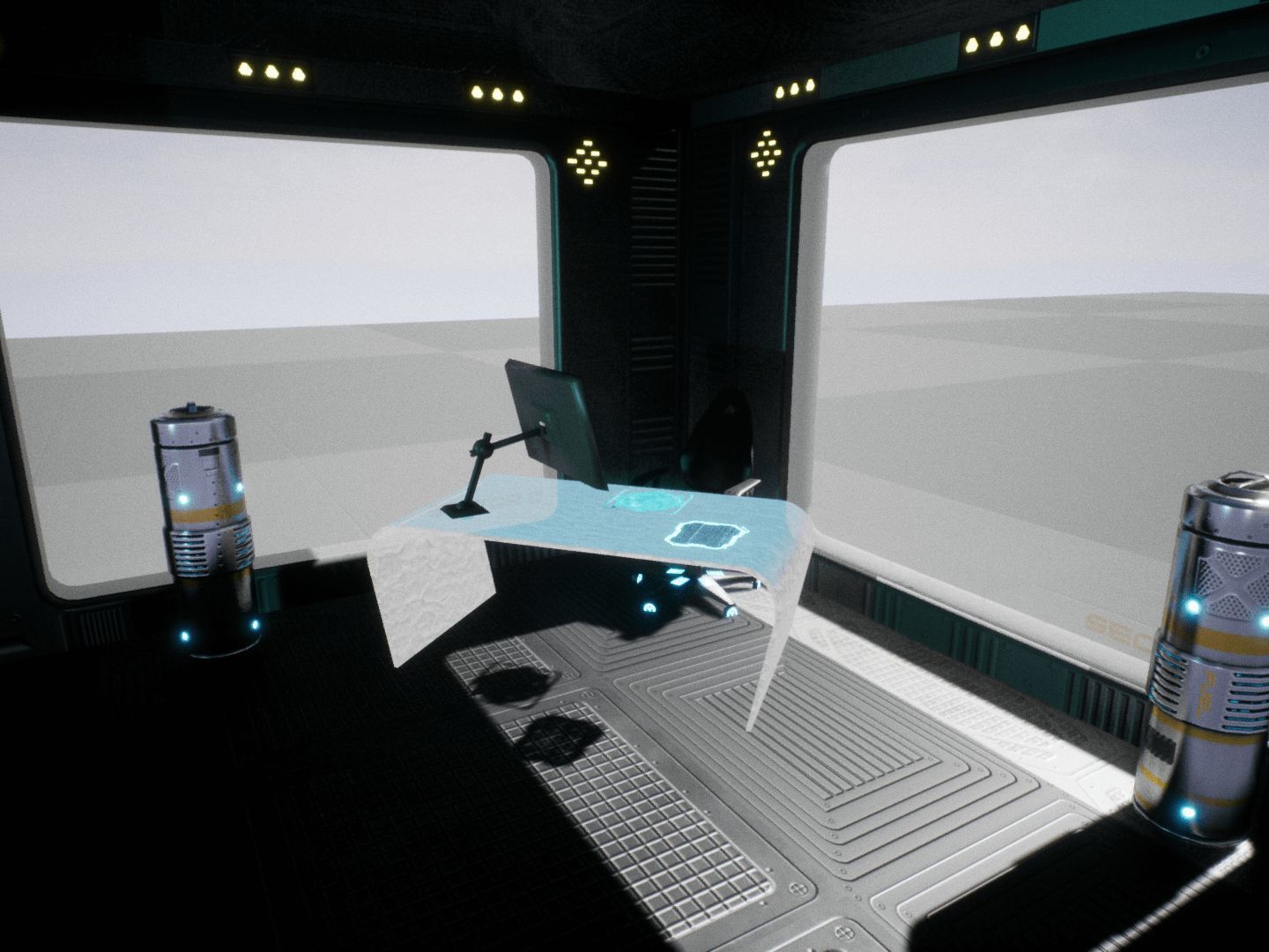 SF Corridors for Unreal Low-poly 3D model_11