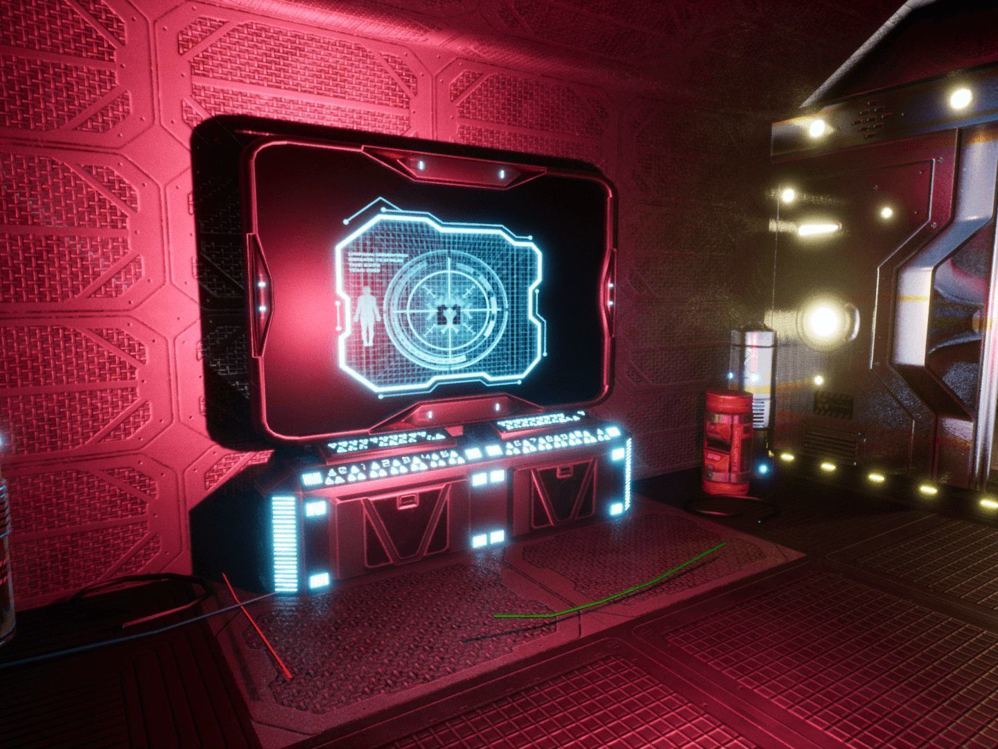 SF Corridors for Unreal Low-poly 3D model_4