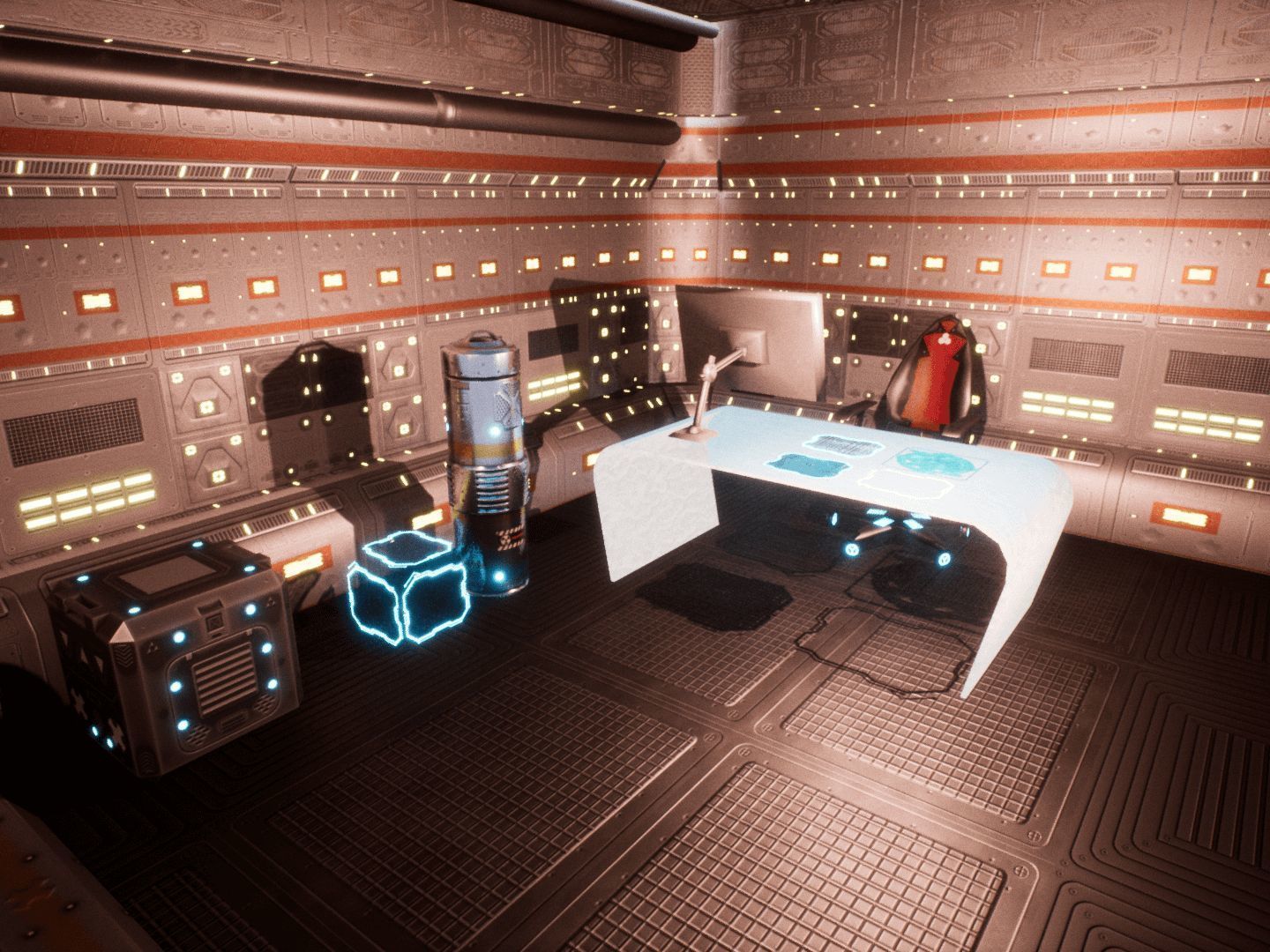 SF Corridors for Unreal Low-poly 3D model_19