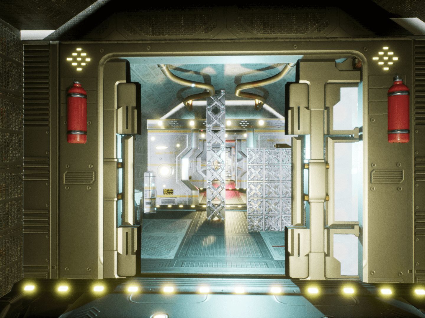 SF Corridors for Unreal Low-poly 3D model_13