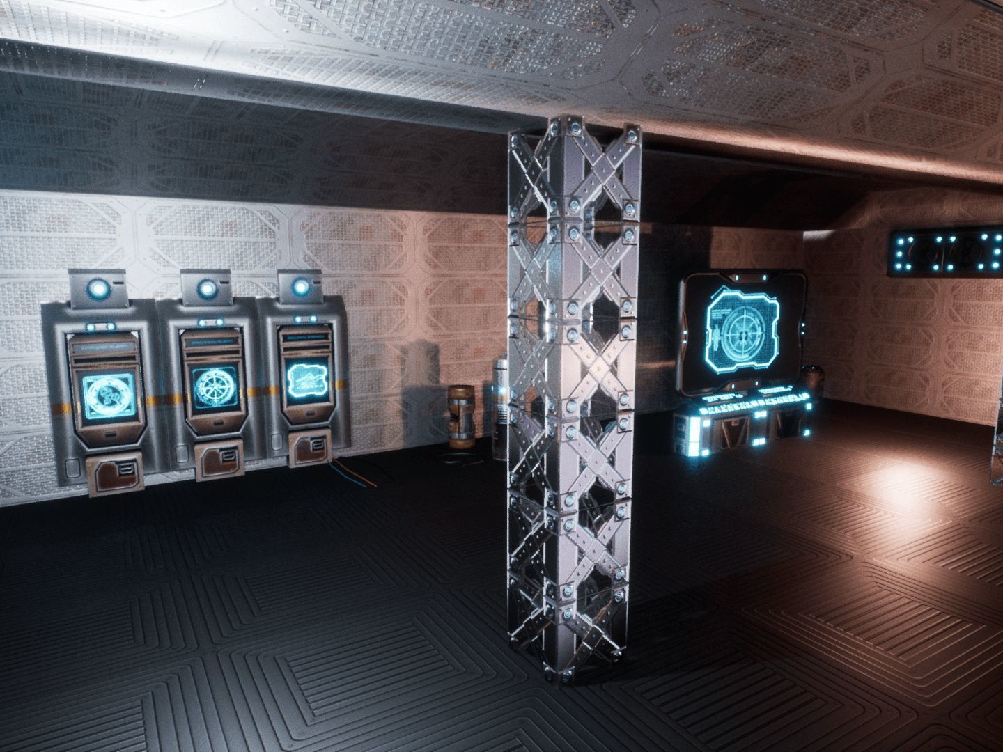 SF Corridors for Unreal Low-poly 3D model_15