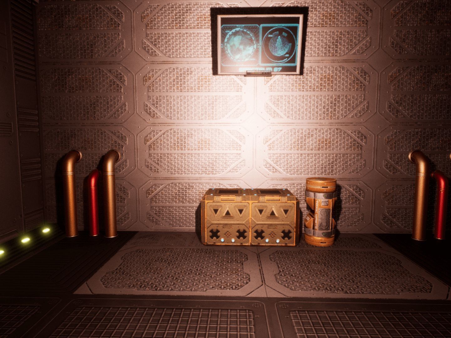 SF Corridors for Unreal Low-poly 3D model_22