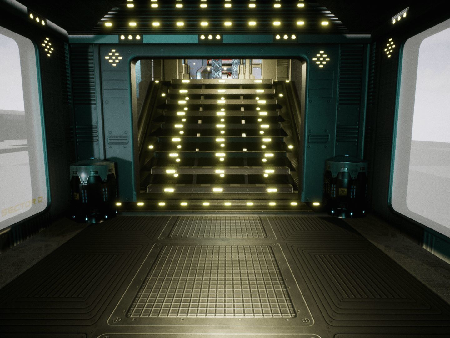 SF Corridors for Unreal Low-poly 3D model_12