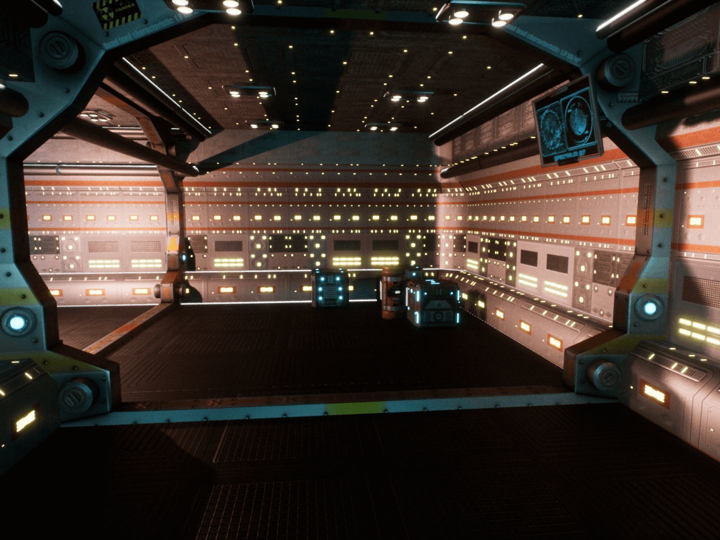 SF Corridors for Unreal Low-poly 3D model_8