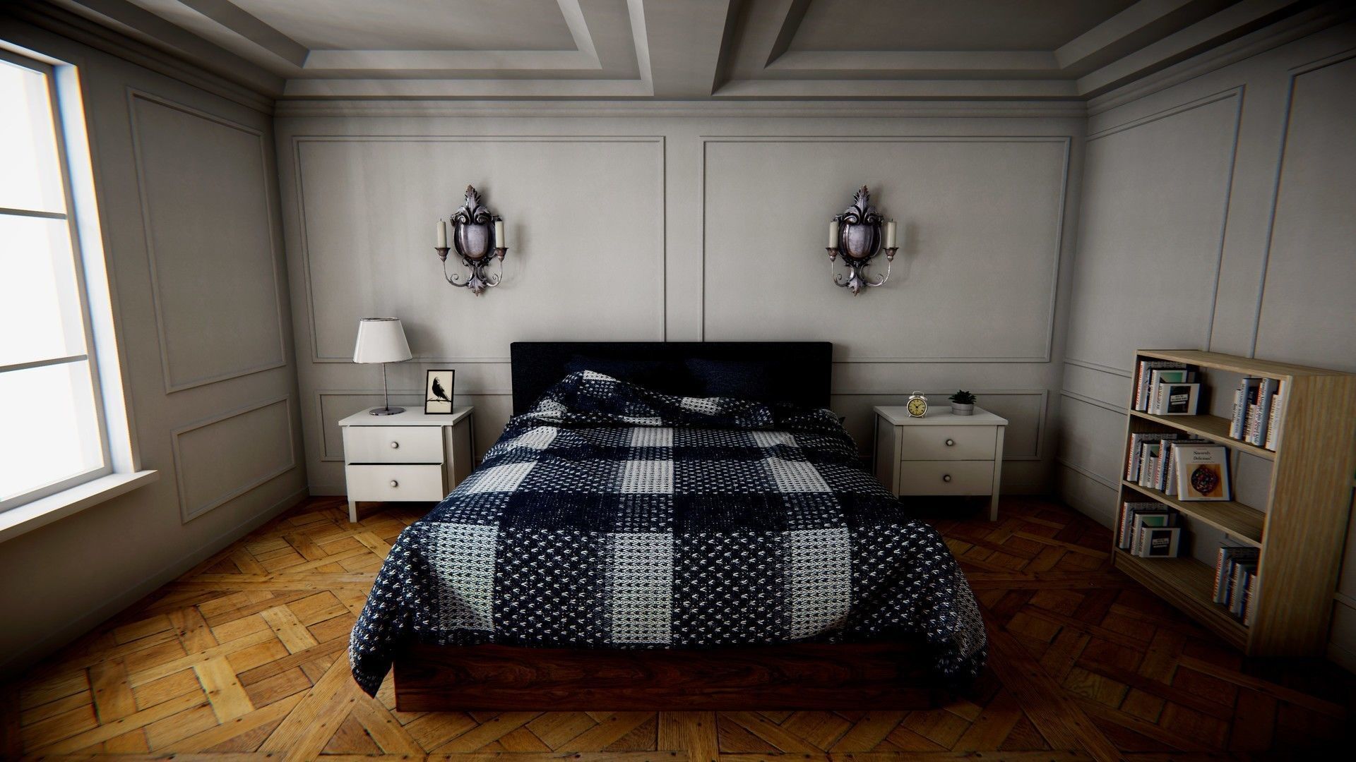 HQ Modular Modern Interior Low-poly 3D model_2