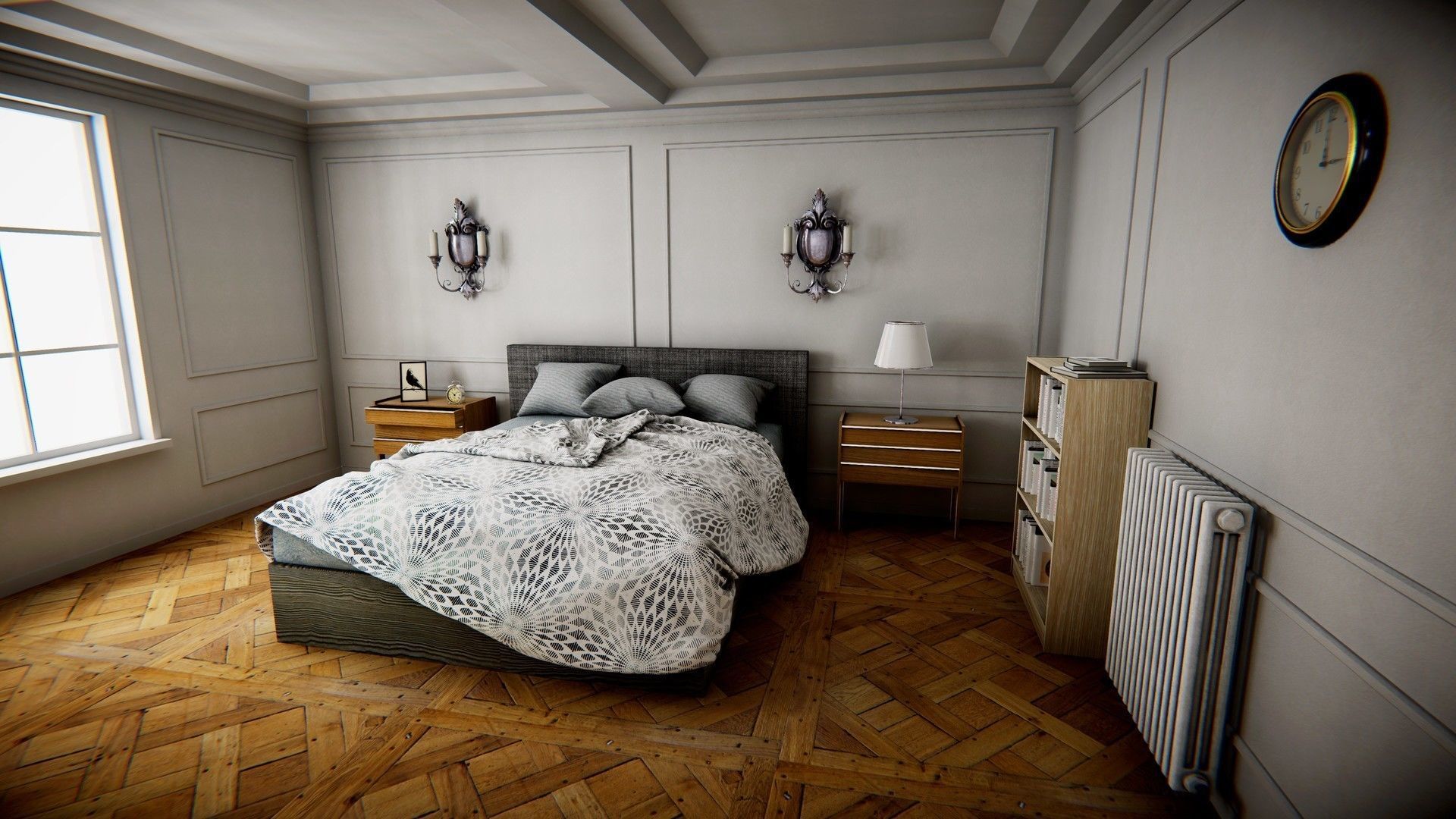 HQ Modular Modern Interior Low-poly 3D model_7