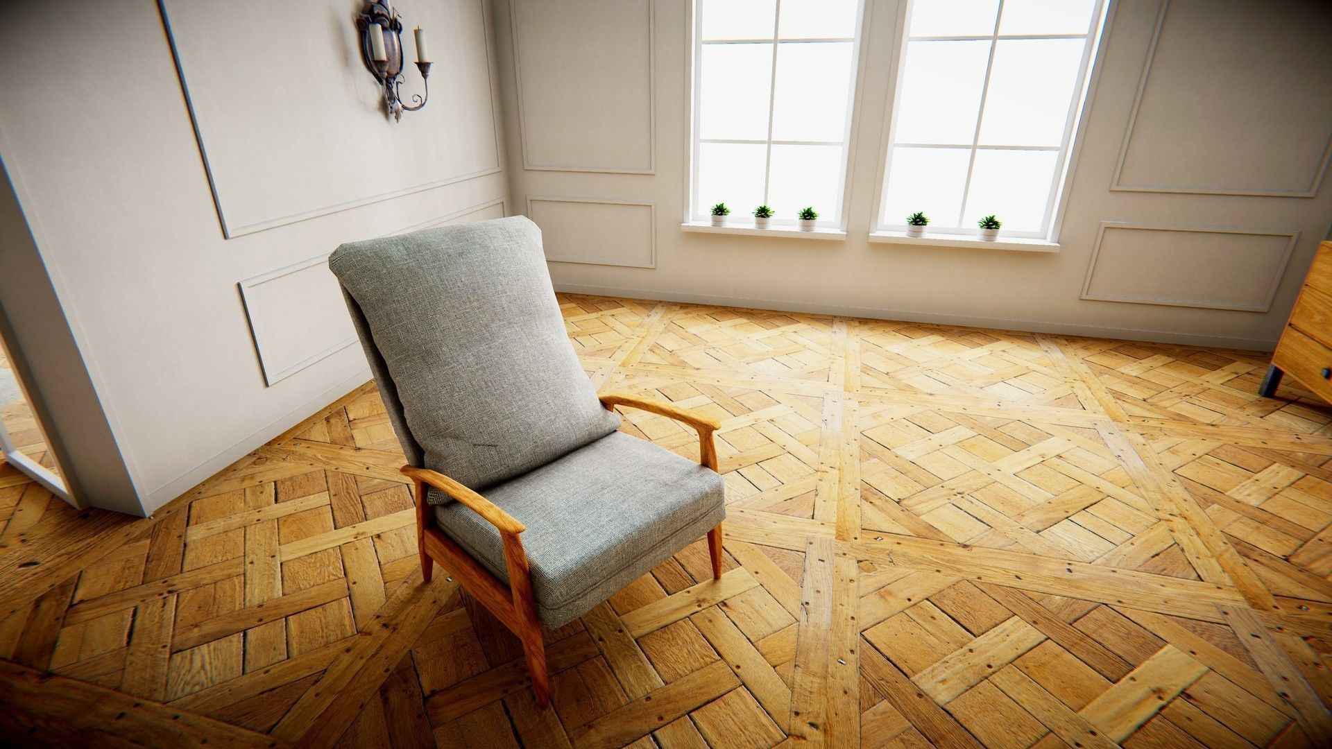 HQ Modular Modern Interior Low-poly 3D model_3