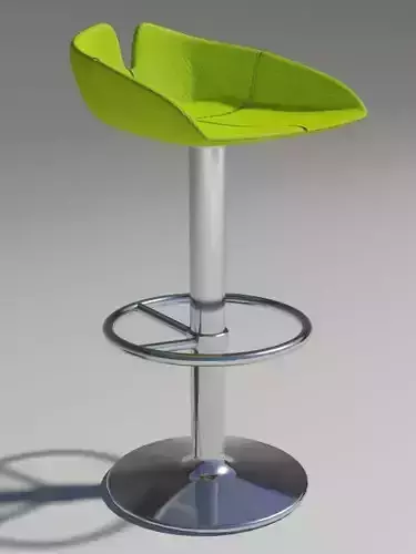 fjord Stool circle green revolving
