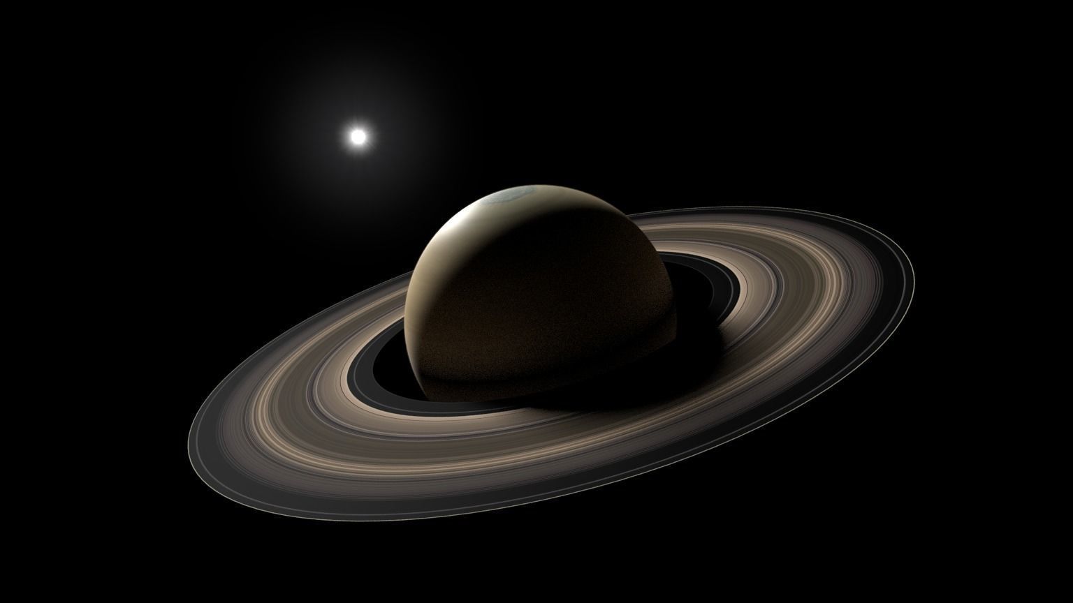 Planet Saturn 3D model_1