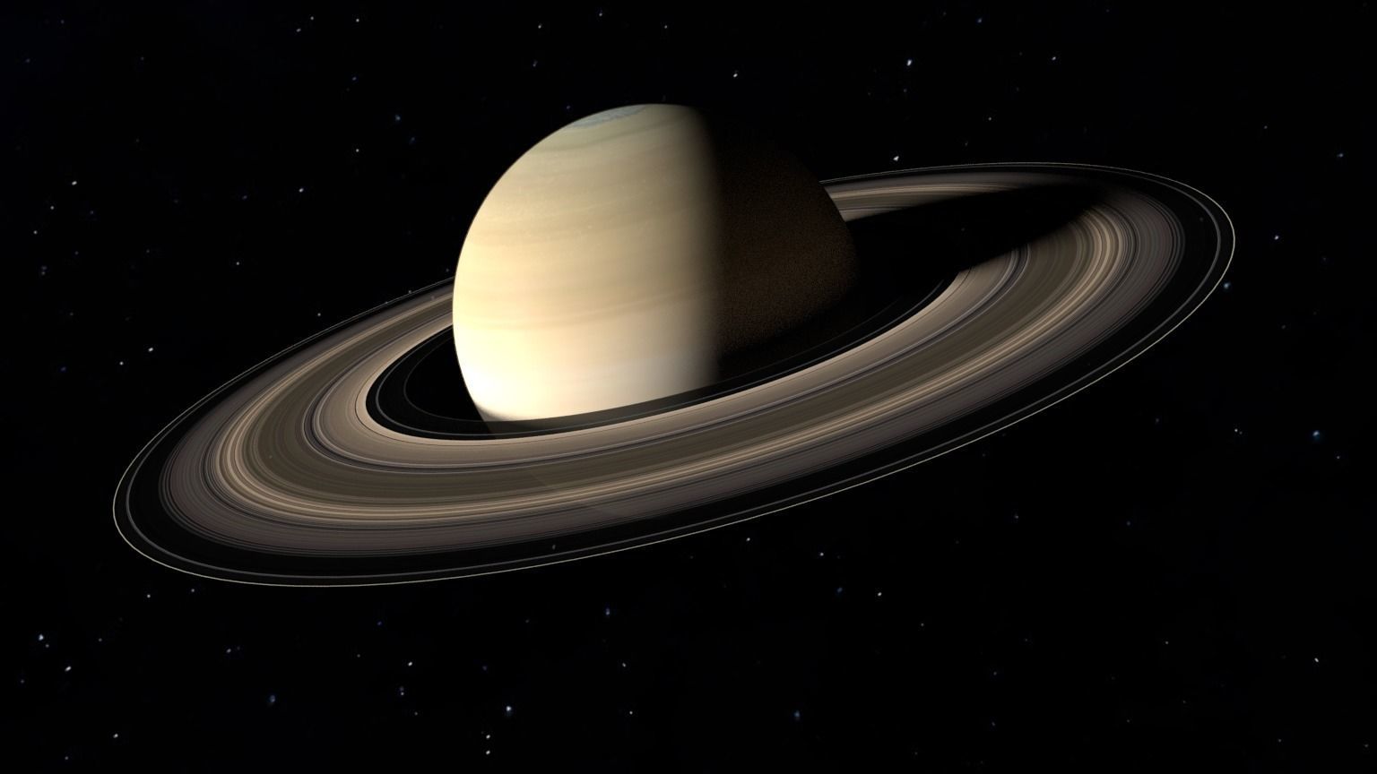 Planet Saturn 3D model_2