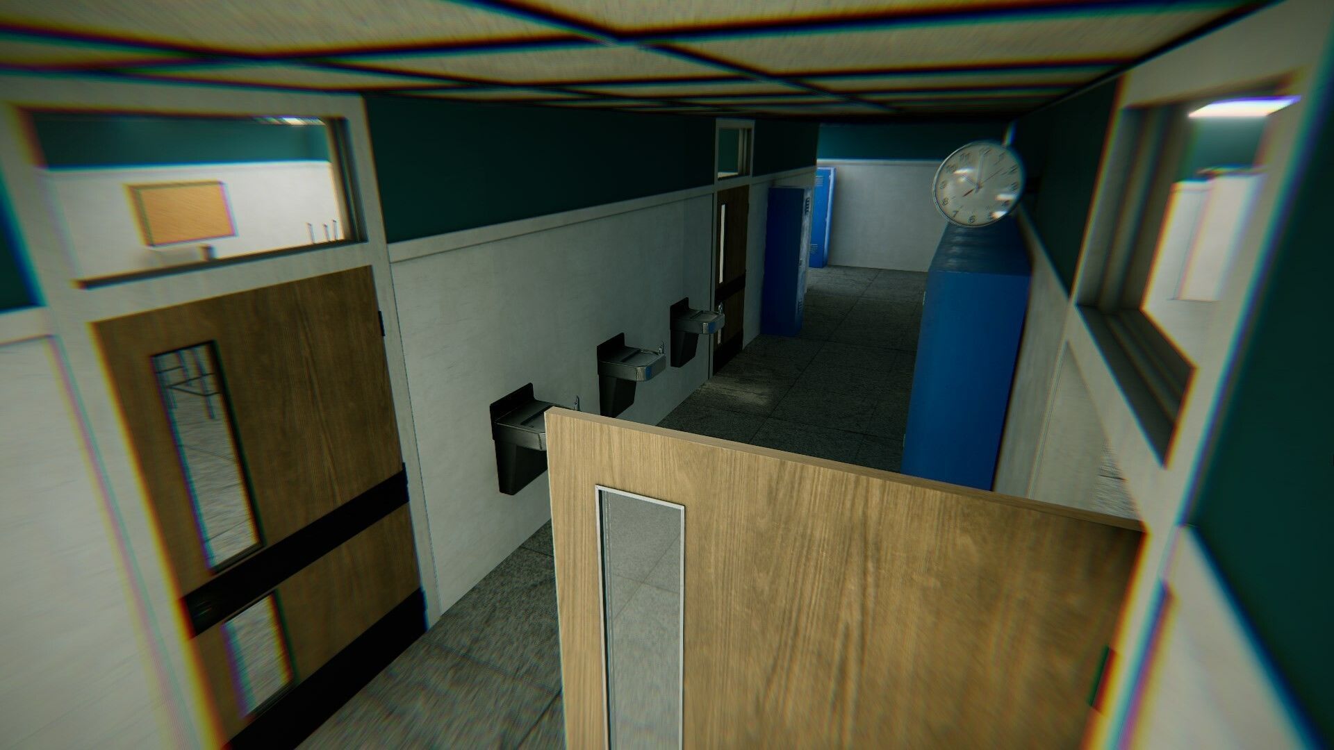 HQ Modular Interior School Low-poly 3D model_3