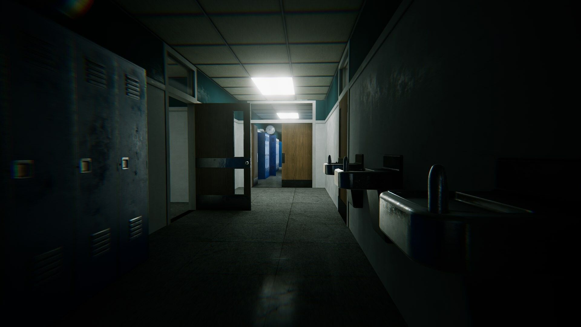 HQ Modular Interior School Low-poly 3D model_8